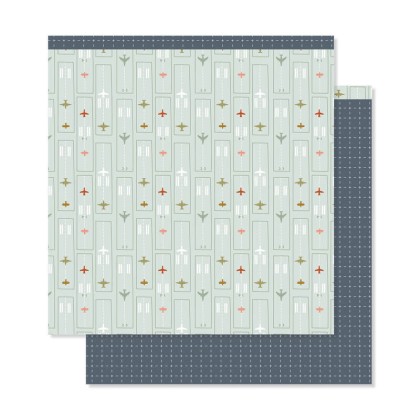 Kit de 12 papeles estampados a doble cara 30,5x30,5 cm COMPÁS