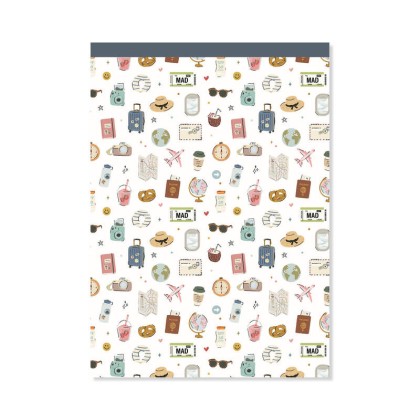Paper pad 24 papeles estampados a una cara 15,2x20,3 cm COMPÁS