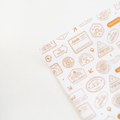 Vellum con foil COMPÁS