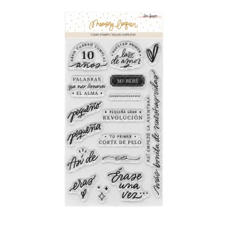 PREVENTA - Sello acrílico 7,5x10 cm Cápsula del tiempo