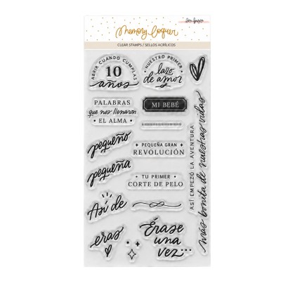 PREVENTA - Sello acrílico 7,5x10 cm Cápsula del tiempo