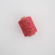 Cordón algodón lurex rojo 50m - Grosor 2mm