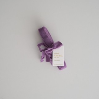 Fajín algodón thin morado 5m - Grosor 15 mm