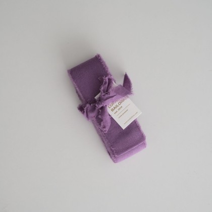 Fajín algodón morado 5m - Grosor 40mm