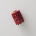 Cotton lurex lanyard burgundy 50m